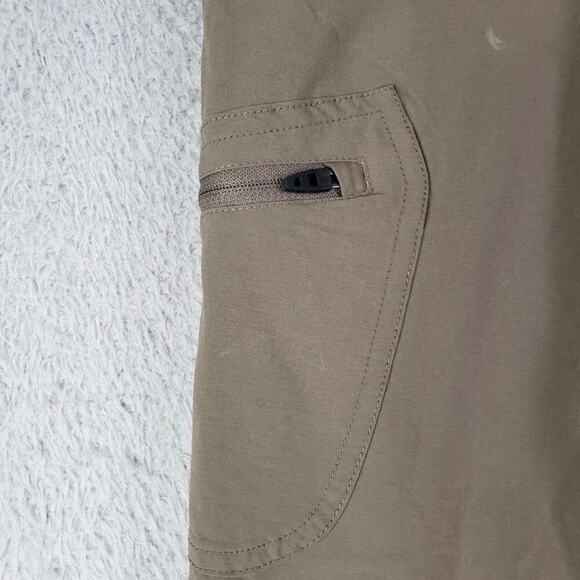 The North Face Cargo Hiking Pants Women's Size 8 Khaki Nylon Stretch Straight - Picture 4 of 14